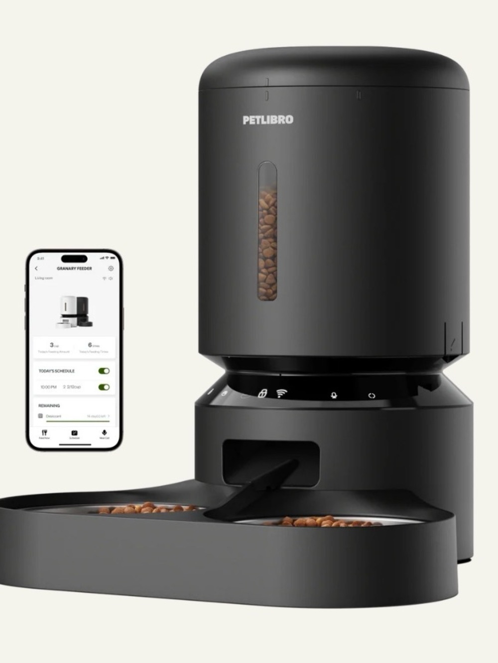 PETLIBRO Granary Smart Feeder Dual Bowl 5G WiFi Automatic Pet Feeder